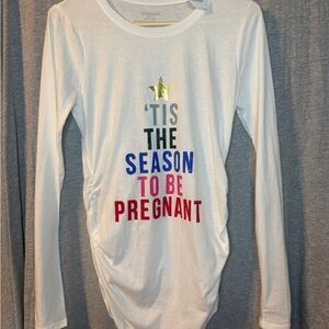 ‘Tis the season to be pregnant long sleeve. XS